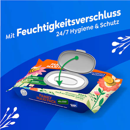 Feuchtes Toilettenpapier Family Maxi Pack  Tempo