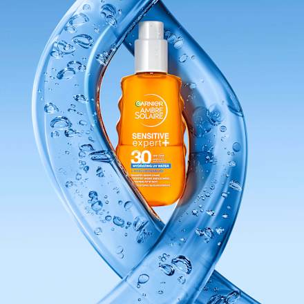 Sonnenspray sensitive expert +, hydrating UV water, LSF 30 Garnier Ambre Solaire