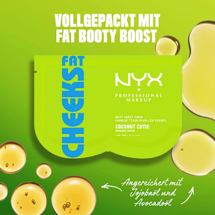 Körper-Tuchmaske Butt Sheet Coconut Cutie (1 Paar) NYX PROFESSIONAL MAKEUP