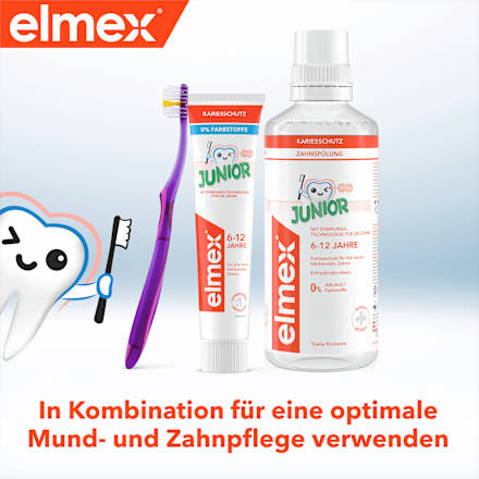 Zahnbürste Kinder Junior, 6-12 Jahren (Doppelpack) elmex