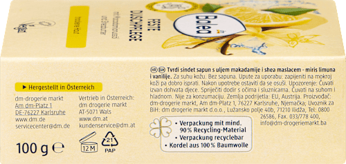Festes Duschgel Vanille & Zitrone Balea