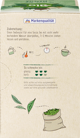 Grüner Tee mit 5% Japanischer Matcha (20 × 1,5 g) dmBio