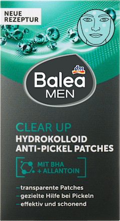 Hidrokoloidni obliži proti mozoljem Clear Up Balea MEN