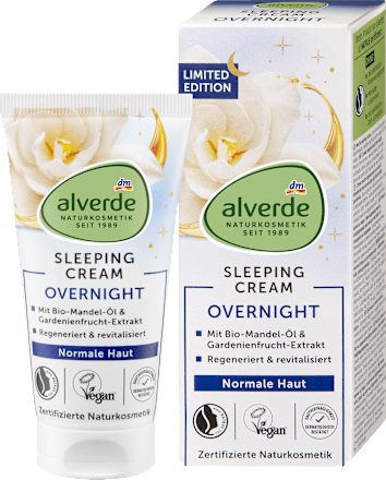 Nachtcreme Overnight normale Haut alverde NATURKOSMETIK