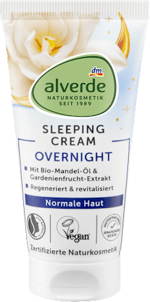 Nachtcreme Overnight normale Haut alverde NATURKOSMETIK
