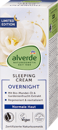 Nachtcreme Overnight normale Haut alverde NATURKOSMETIK