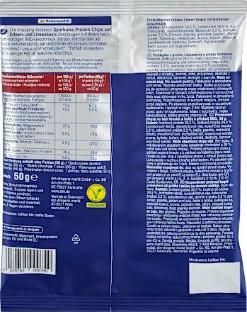 Protein Erbsen-Linsen-Chips, BBQ-Geschmack Sportness