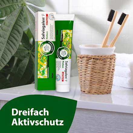Zahnpasta F mit Fluorid Salviagalen
