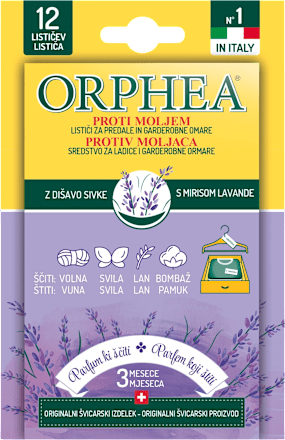 Lističi proti moljem z vonjem sivke  Orphea