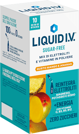Integratore alimentare MIX DI ELETTROLITI E VITAMINE mango e ananas LIQUID I.V.