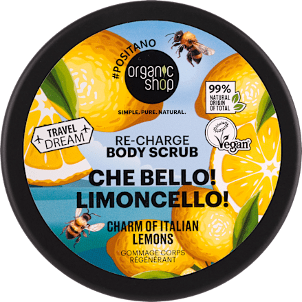 Energizujúci telový peeling Limoncello  organic shop