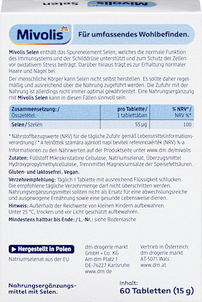 Selen Tabletten 60 St Mivolis
