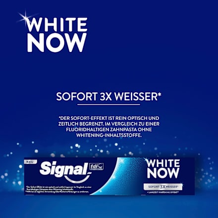 Zahnpasta White Now Signal