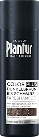 Farbshampoo Color Plus Dunkelbraun bis Schwarz Plantur