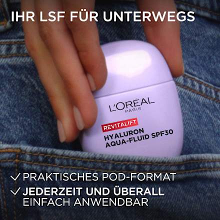 Gesichtscreme Hyaluron-Aqua-Fluid LSF 30 L'ORÉAL PARiS REVITALIFT