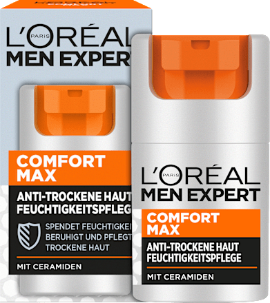 Gesichtscreme Comfort Max, Feuchtigkeitspflege mit Ceramiden L'ORÉAL PARiS MEN EXPERT