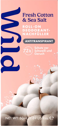 Antitranspirant Deo Roll-on Fresh Cotton & Sea Salt Nachfüllpack Wild