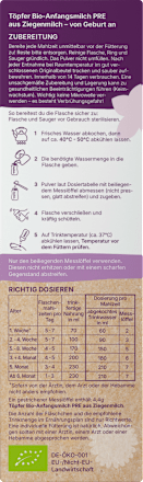 Anfangsmilch Pre aus Ziegenmilch von Geburt an Töpfer