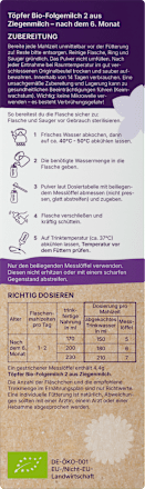 Folgemilch 2 aus Ziegenmilch nach dem 6. Monat Töpfer
