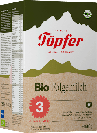 Folgemilch 3 ab dem 10. Monat Töpfer