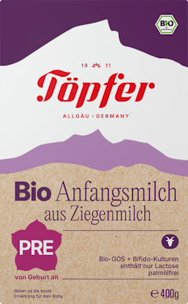 Anfangsmilch Pre aus Ziegenmilch von Geburt an Töpfer