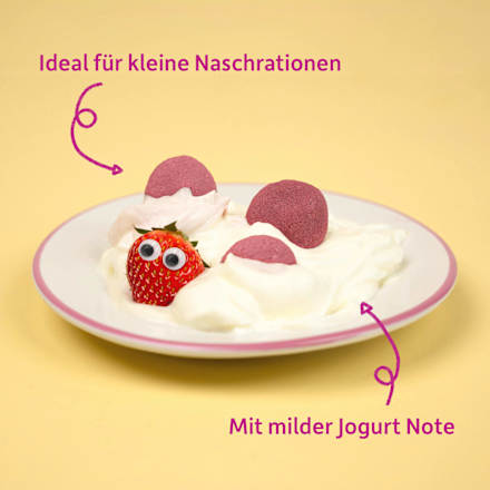 Kindersnack Smoothie-Chips Banane, Apfel, Erdbeere mit Joghurt Freche Freunde