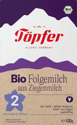 Folgemilch 2 aus Ziegenmilch nach dem 6. Monat Töpfer