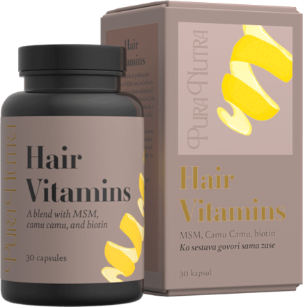 Prehransko dopolnilo Hair Vitamins PURA NUTRA