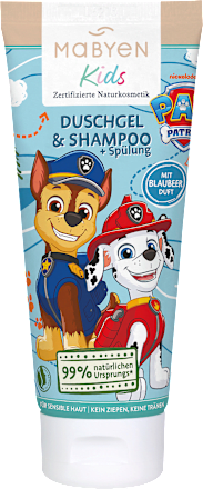 Kids sprchový gel + šampon a balzám na vlasy borůvková vůně Paw Patrol Mabyen