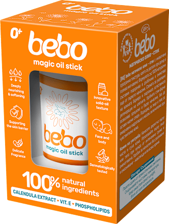 Олио-стик за хидратация и масаж, от раждането bebo