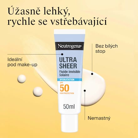 Ultra Sheer pleťový fluid Hydration SPF 50 Neutrogena