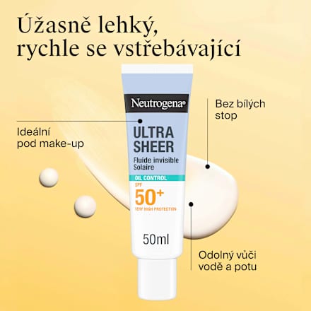 Ultra Sheer pleťový fluid oil control SPF 50+ Neutrogena