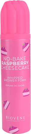 Mousse doccia NO-BAKE RASPBERRY CHEESECAKE al lampone BIOVÈNE BARCELONA
