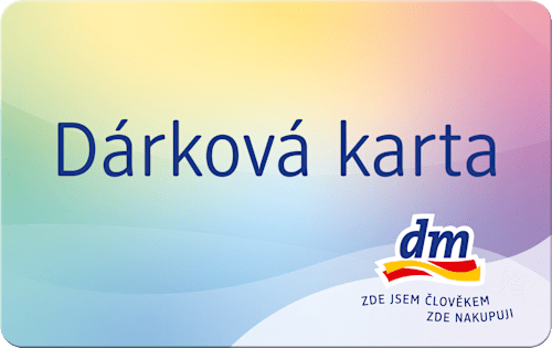 dárková karta prosteja v hodnotě 1000 Kč dm