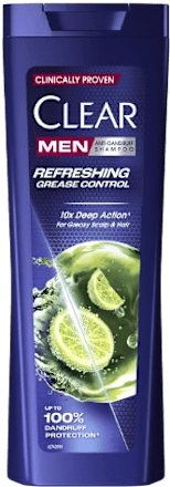 Refreshing Grease Control šampon protiv peruti CLEAR Men