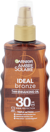 Olej na opaľovanie Ideal bronze SPF 30 Garnier Ambre Solaire