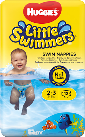 Pieluchomajtki do pływania rozmiar 2-3 (3-8 kg) Huggies Little Swimmers