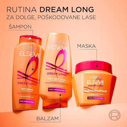 Maska za lase z razcepljenimi konicami Dream Long L'ORÉAL PARiS ELSEVE