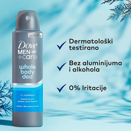 Dezodorans u spreju za celo telo,  Dove MEN+CARE