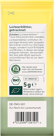 Lorbeerblätter getrocknet LEBENSBAUM