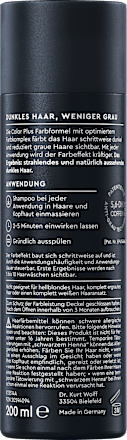 Shampoo Color Plus Dunkelbraun bis Schwarz Plantur