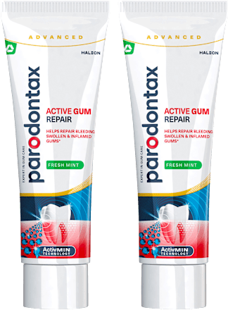 zubní pasta Aktivní obnova dásní Fresh Mint 2x75 ml parodontax