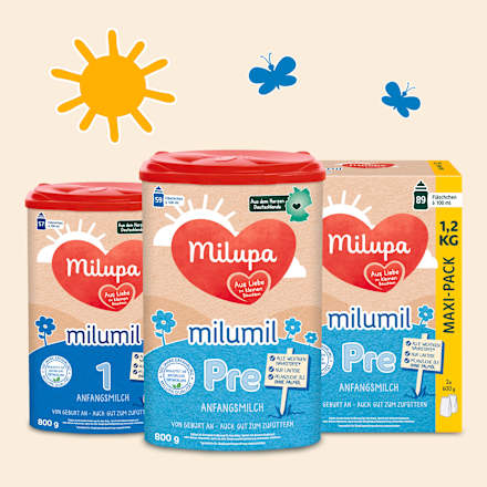 Anfangsmilch Pre Milumil von Geburt an Milupa