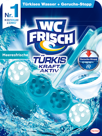 WC-Stein Türkis Kraft Aktiv Meeresfrische WC-Frisch