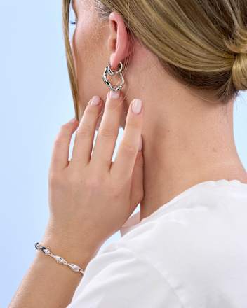 Armband Tropfen, Silber-Optik ebelin