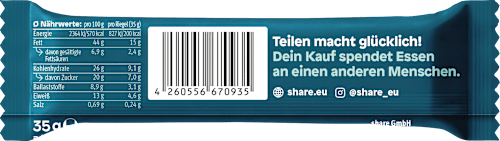 Nussriegel, Schoko Meersalz share