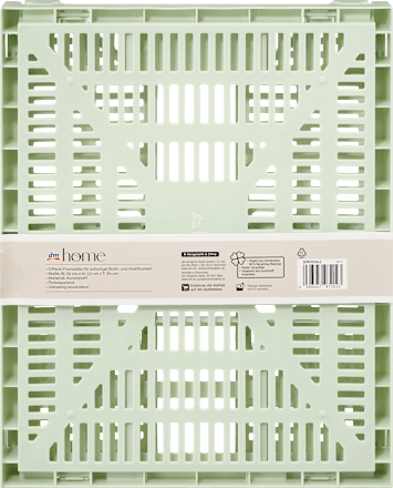 Organizer aus Kunststoff, faltbar mint (34x26x12 cm) dm home