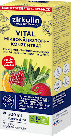 Vital Nährstoffkonzentrat Zirkulin