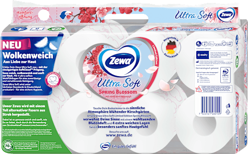Toilettenpapier Ultra Soft (8x150 Blatt) Zewa