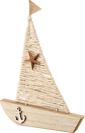 Segelboot aus Holz, beige BRAUNS-HEITMANN